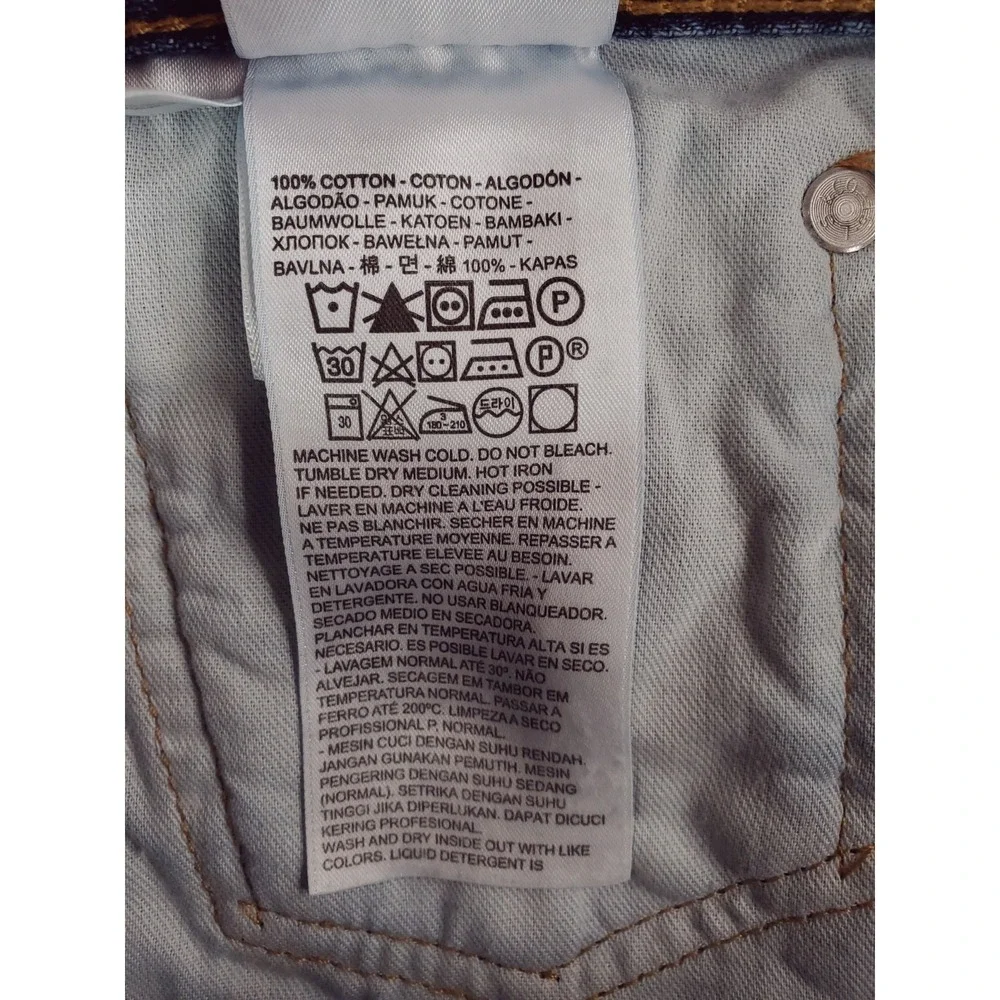 Levis 550 Jeans Mens 38x30 Blue Relaxed Tapered Baggy Work Pants 90s Stone Wash